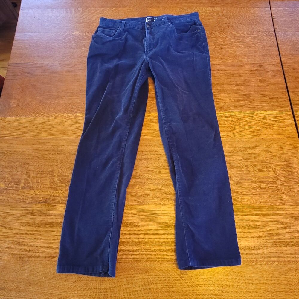 Club Room Men's Blue Corduroy Stretch Casual Pants